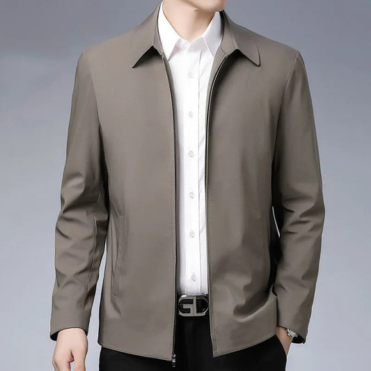 Men's outerwear men's spring autumn lapel jacket men's dad outfit men's casual jacket